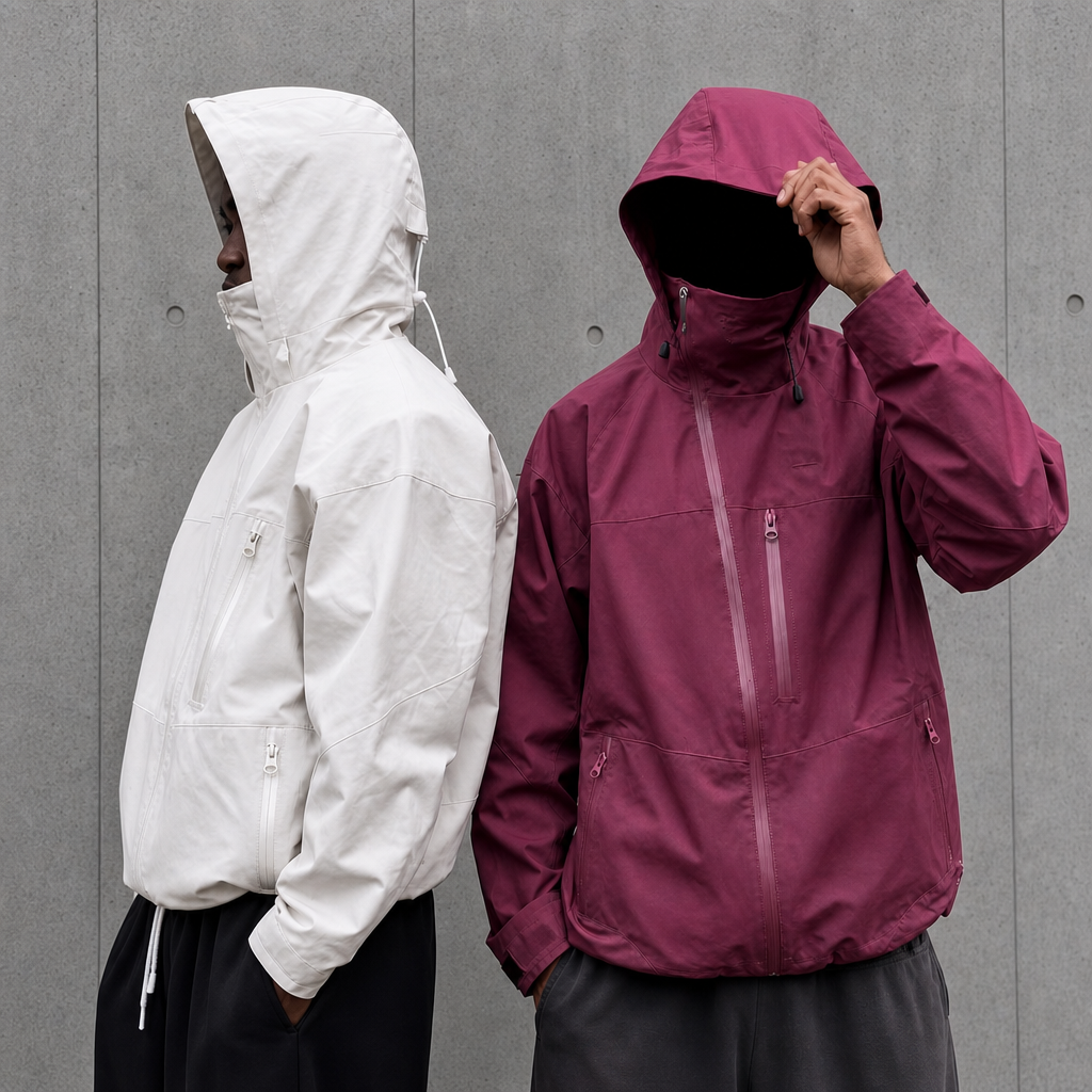 Clothing Manufacturer Custom Logo Outdoor Hiking Softshell Hooded Zip up Nylon Waterproof Ripstop Cycling Men Windbreaker Jacket