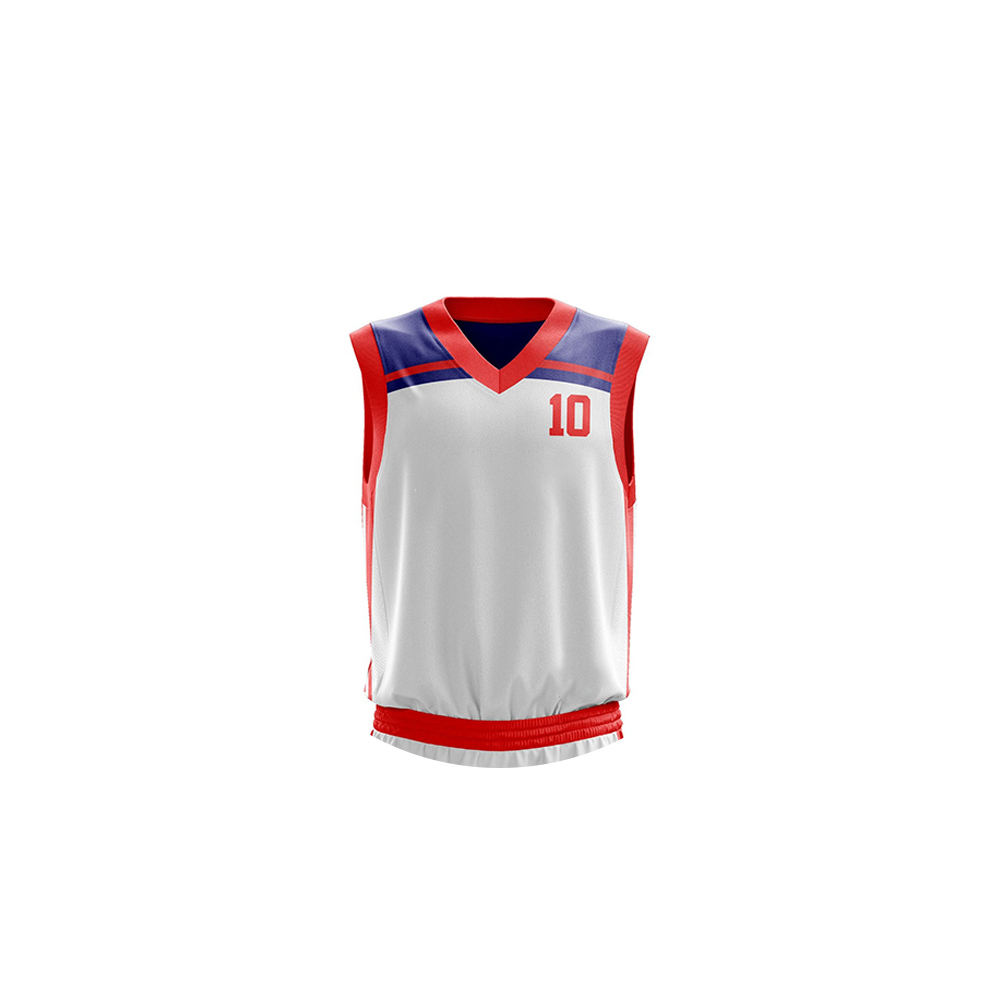 Best Supplier Unisex Customized Breathable Sleeveless Sublimation Printed Basketball Jerseys High Quality Polyester/Cotton