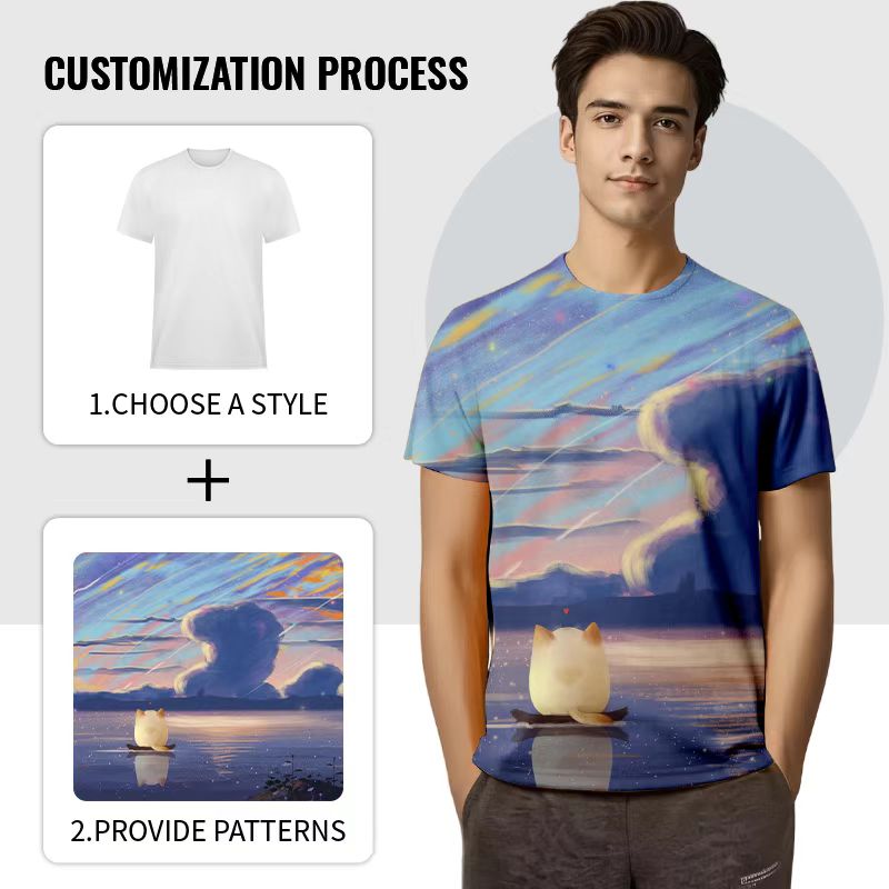 Premium Sublimation Blank T Shirts for Printing, Bulk Polyester Tees for Customization