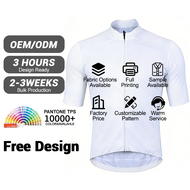 Custom Team Wear Anti-UV Men Cycling Jersey Sublimation Print Road Cycling Wear Bib Shorts Set for Cycling Events