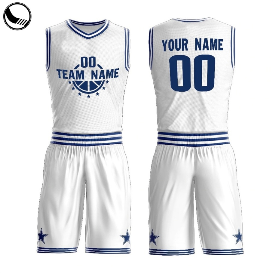 Custom Design Mesh Reversible Sublimated Blank Basketball Jerseys