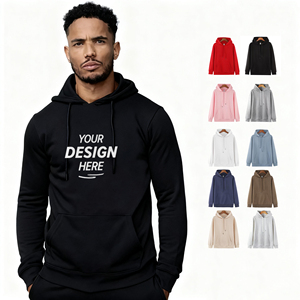 HG300H 100% Cotton Manufactur Custom Logo Men Slim Fit Sports GYM Hooded Sportswear 100% Cotton Fitness Hoodie Sweatshirt