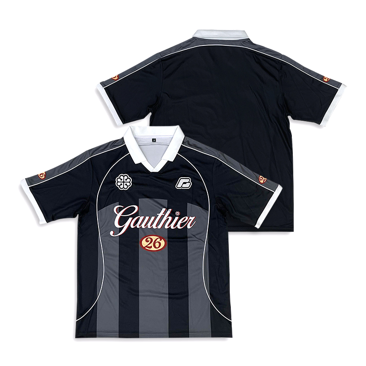 Custom Sublimation Strip Design Soccer Jerseys High Quality Wholesale Shirts Oversize Street Boxy Fit Cropped Football Uniform