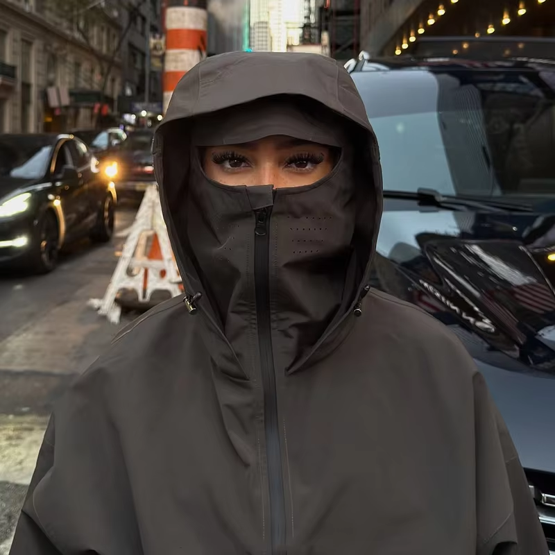 Custom Windproof Waterproof Nylon Zip up Jackets for Men High Quality Pullover Coat Outdoor Nylon Hooded Windbreaker Jacket Men