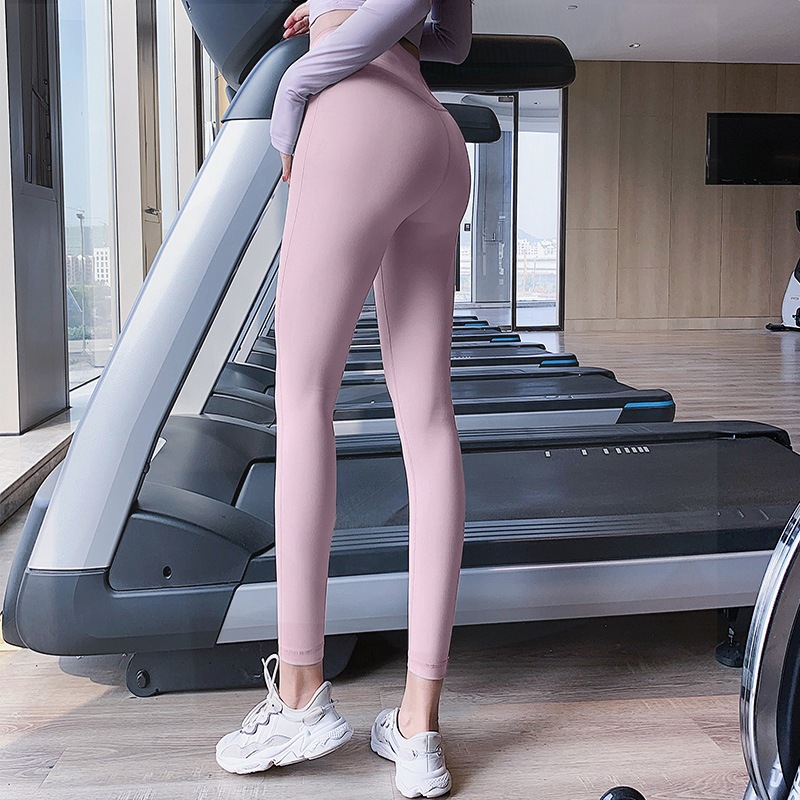 Custom Logo Naked Feel Seamless Scrunch Butt Leggings High Waist Gym Athleisure Yoga Pants Manufacturer