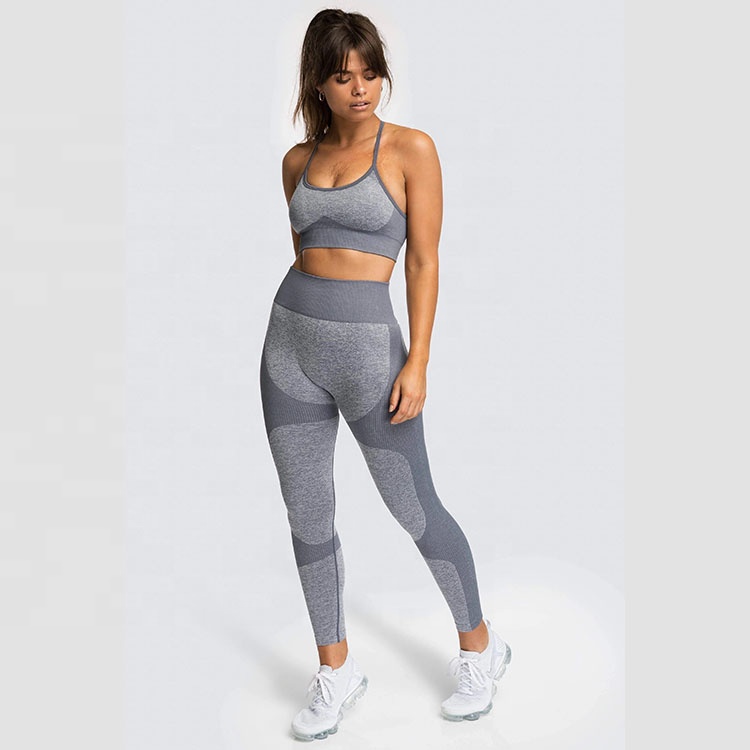 Tummy Control Sports Pants Seamless Leggings Fitness Yoga High Waisted Seamless Leggings
