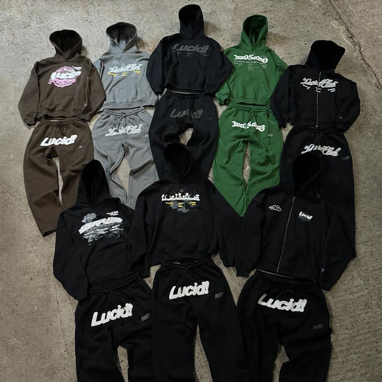 OEM Custom Applique Patch Embroidery Jogger Tracksuits Sweatsuit Hoodie And Sweatpants Set For Men