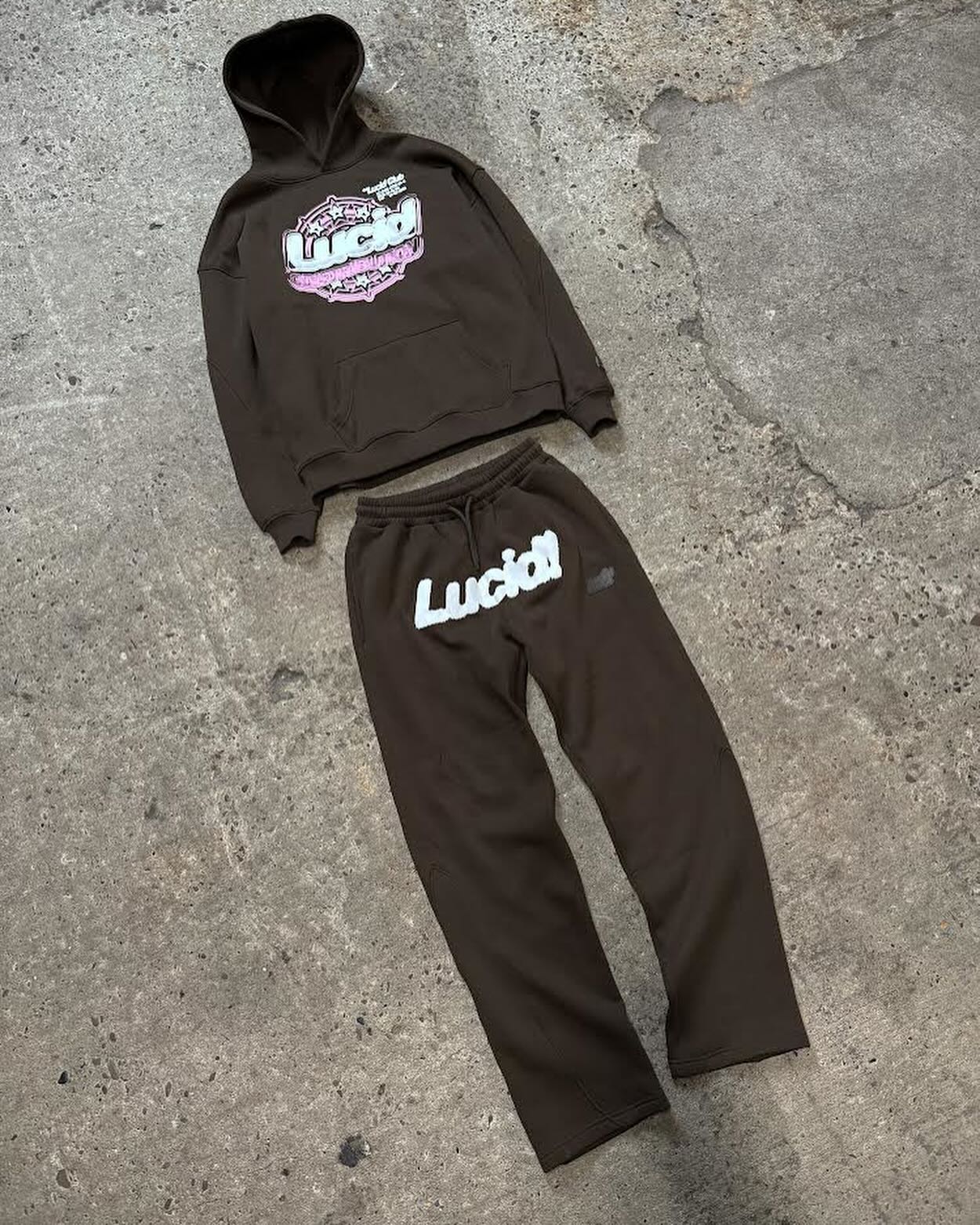 OEM Custom Applique Patch Embroidery Jogger Tracksuits Sweatsuit Hoodie And Sweatpants Set For Men