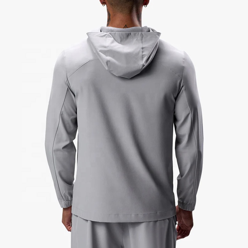 Custom Logo Printed Training Wear Jogging Suit Sweatpants and Hoodie Set Joggers Set Woven Nylon Windbreaker Tracksuit for Men