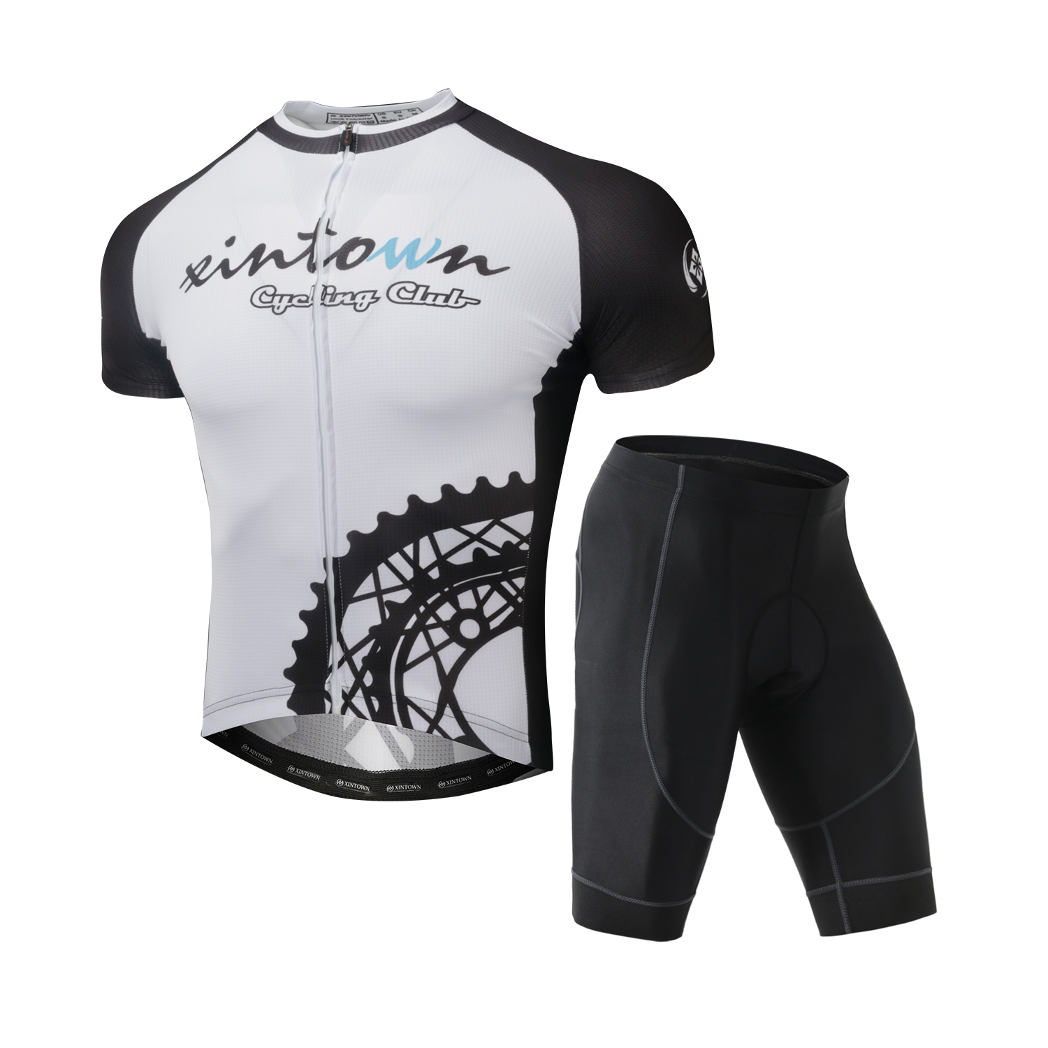 Customizable Lightweight Seamless Cycling Jerseys for Men Bike Jersey with Branded Logo Print Plus Size Set