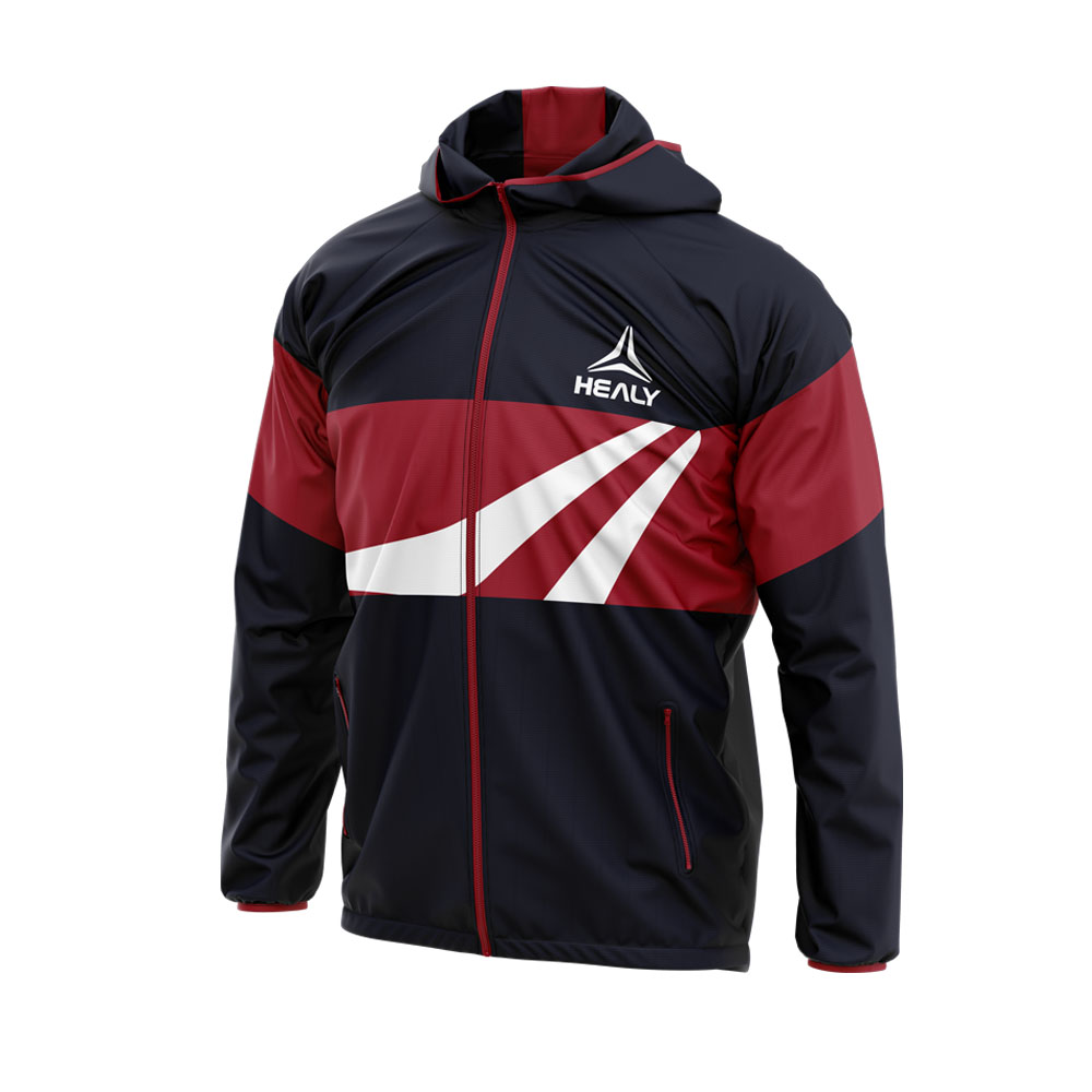 HEALY Custom Club Soccer Windbreaker Jackets for Men Wholesale Winter Soccer Jerseys Football Club Jackets Winter Rain Jacket