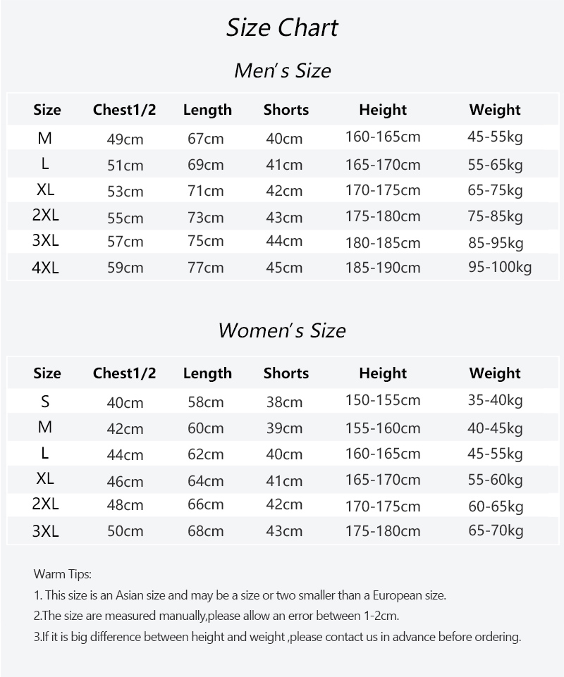 Size Chart Information