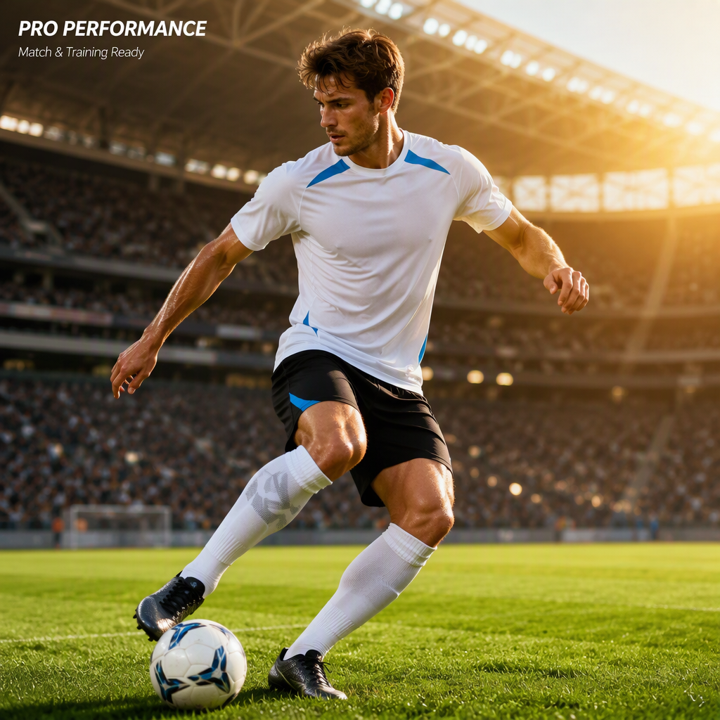 Customized Football Training Suit for Adult Men Club Match Soccer Uniform Jersey and Shorts Team Kit for League Sportswear
