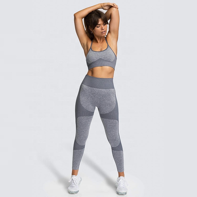 Tummy Control Sports Pants Seamless Leggings Fitness Yoga High Waisted Seamless Leggings