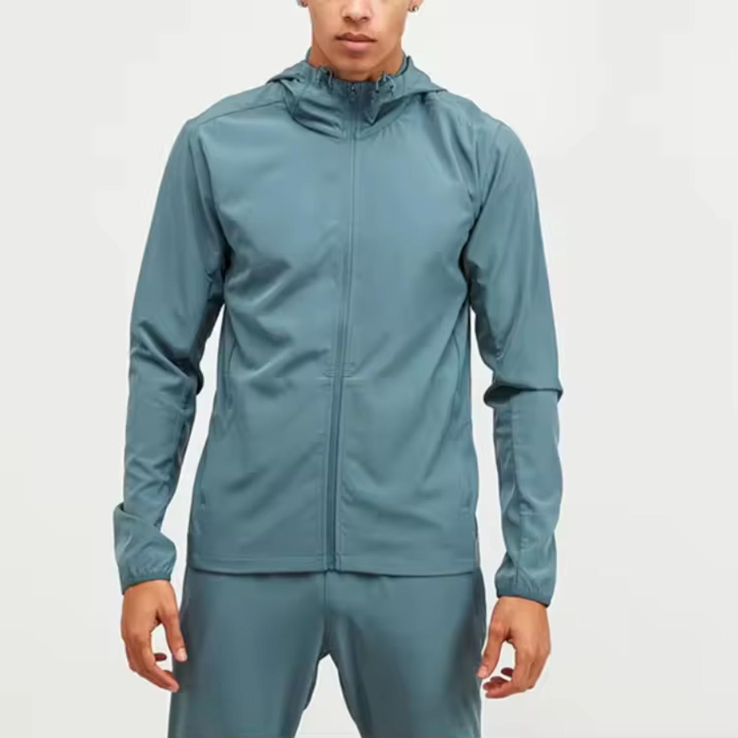 Custom Logo High Quality Sport Wear Polyester Tech Full Zip Tracksuits Hoodie Jogger Two Piece Tracksuit Set Men Sweat Suits
