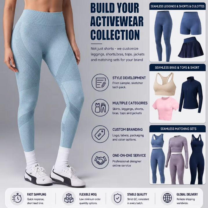 Hot-Selling Women Wide Waistband Seamless Stretchy Control Workout Pants Quick Dry Athletic Fitness Tight Yoga Leggings