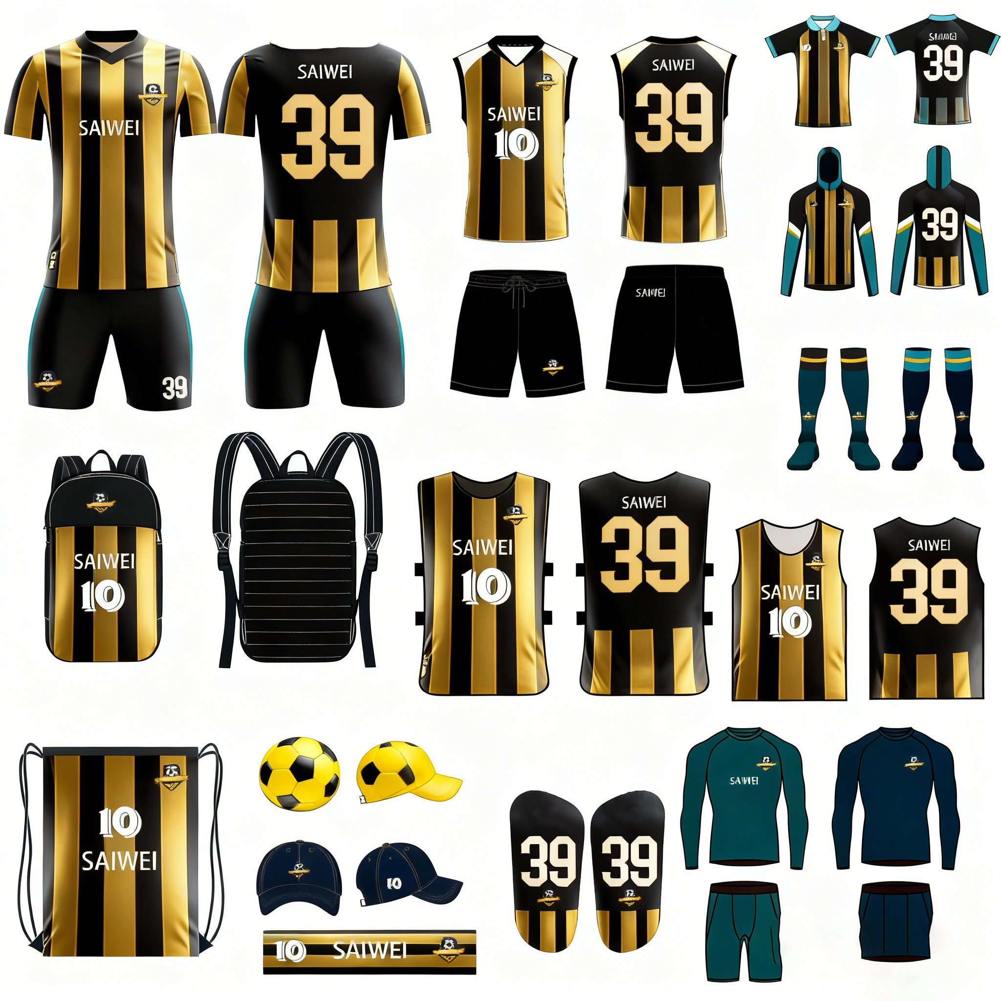 Custom Football Kit Set Sublimated Soccer Jersey and Shorts Breathable Teamwear for Clubs and Academies