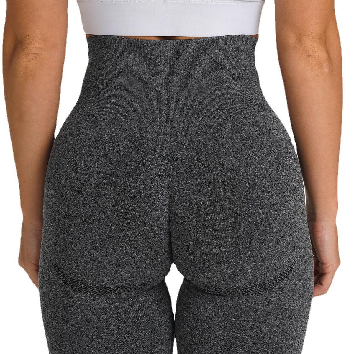 Wholesale OEM Women Seamless Yoga Leggings High Waisted Tummy Control Workout Pants Custom Sports Yoga Wear Elastic Waist
