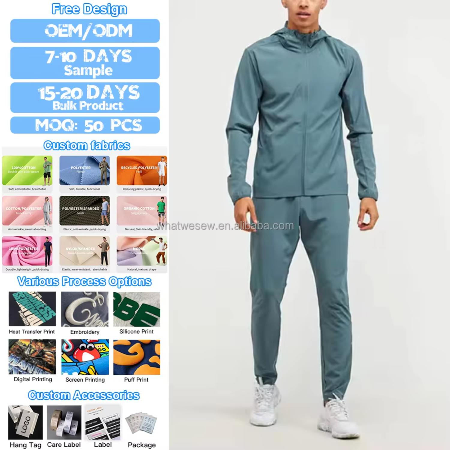 Custom Logo High Quality Sport Wear Polyester Tech Full Zip Tracksuits Hoodie Jogger Two Piece Tracksuit Set Men Sweat Suits