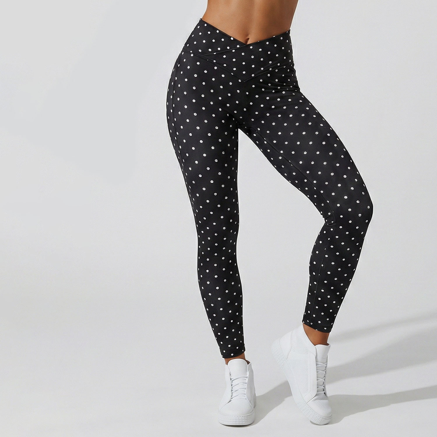 Wholesale Supplier Women Bestseller V-back Waist Tight Yoga Pants Womenhip-lifting Slimming Bare-feel High-elasticity Leggings
