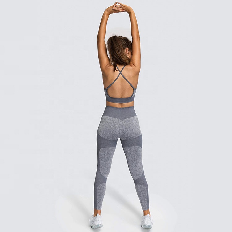 Tummy Control Sports Pants Seamless Leggings Fitness Yoga High Waisted Seamless Leggings