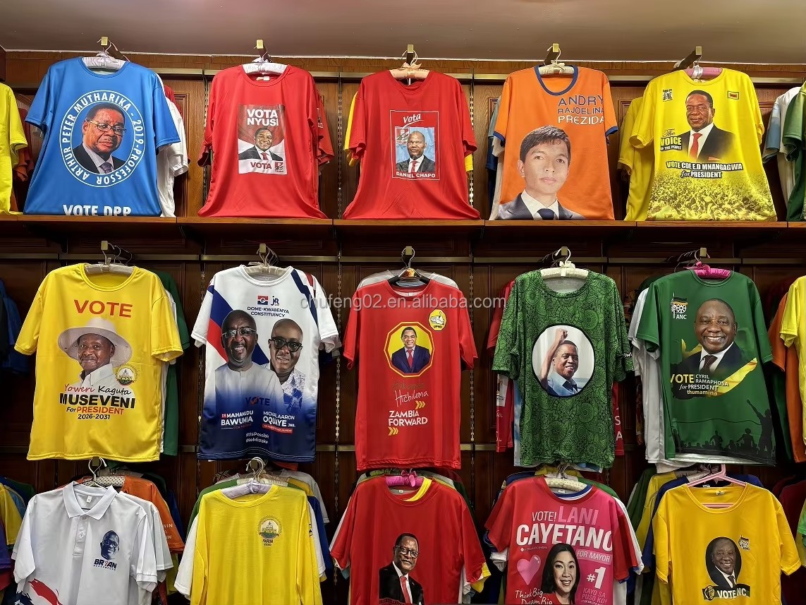 Sublimation Custom Dry Fit t Shirt Wholesale Men Promotional Printing T Shirts Political Election Campaigns Tshirt in Africa