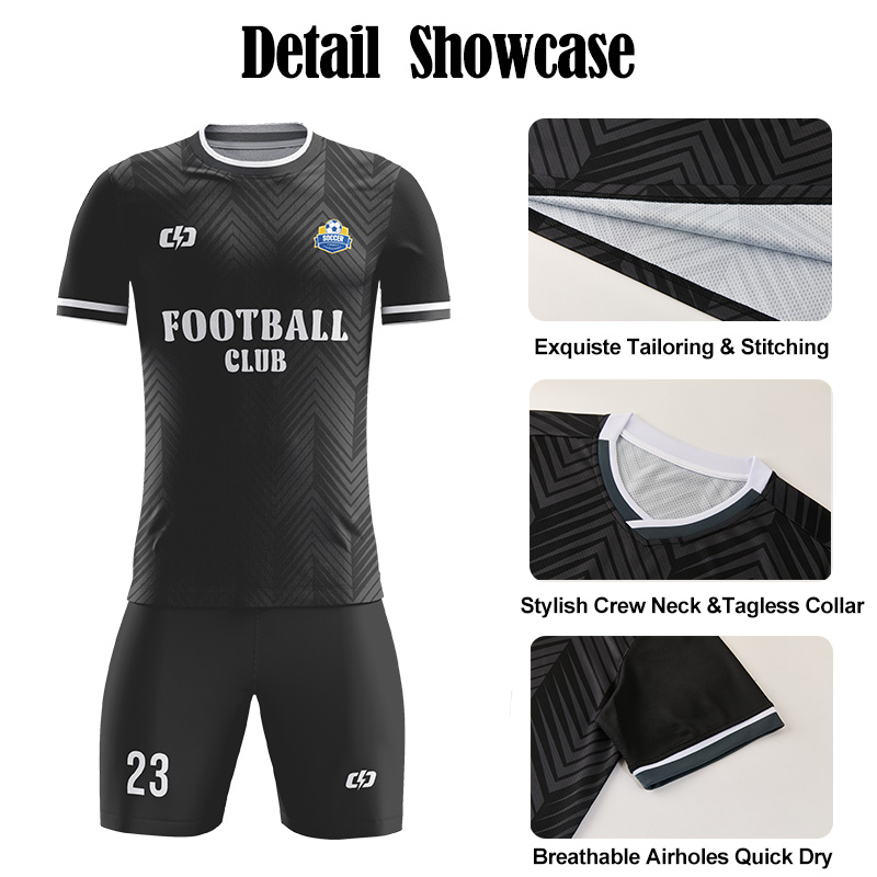 Customized Football Jersey Full Sublimation Soccer Uniforms Set With Name Number Quick Dry Football Jersey Set Soccer Set