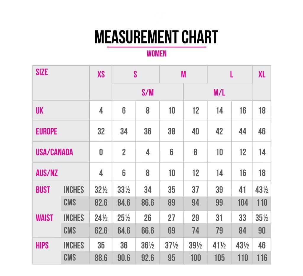 Size Information Chart