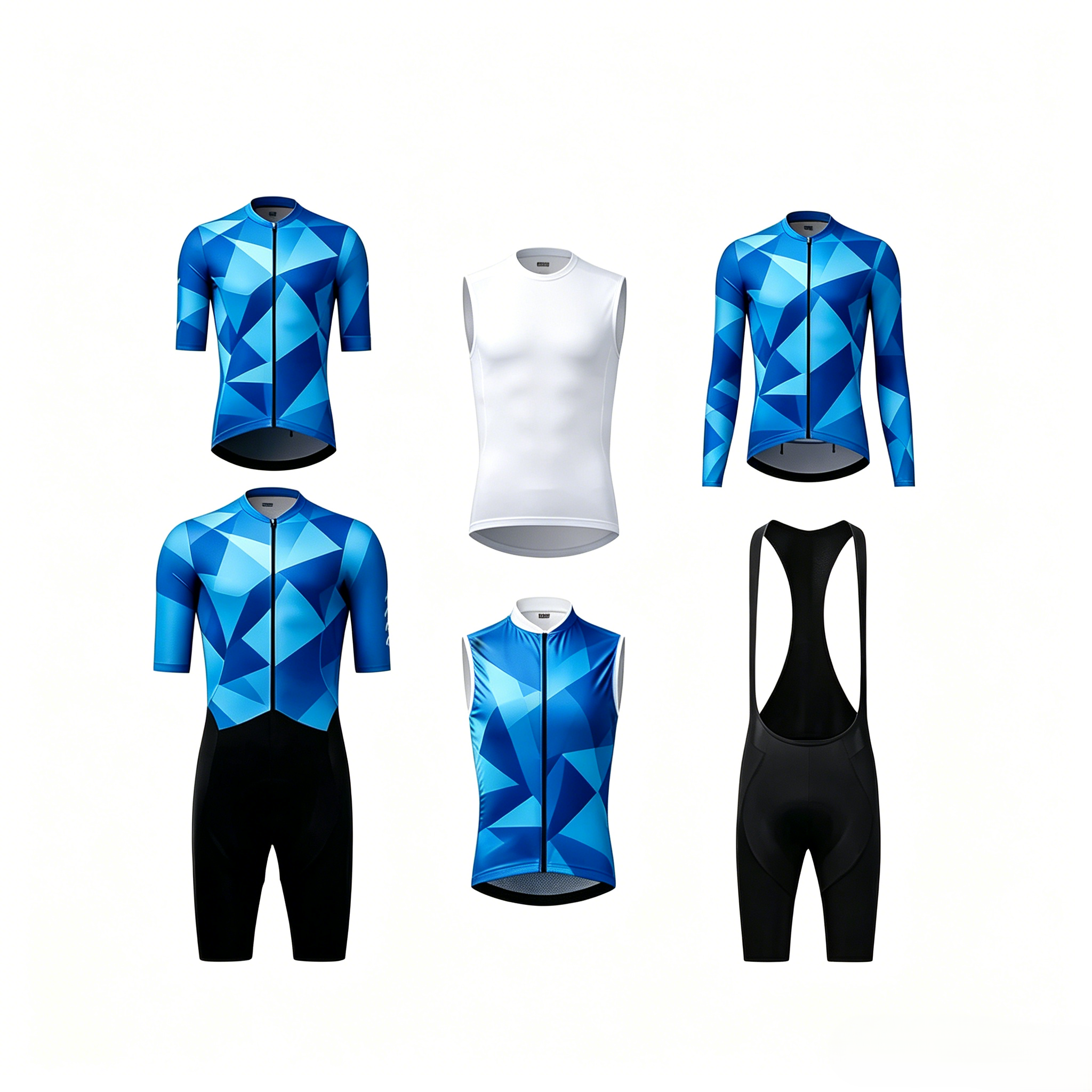 Custom Team Wear Anti-UV Men Cycling Jersey Sublimation Print Road Cycling Wear Bib Shorts Set for Cycling Events