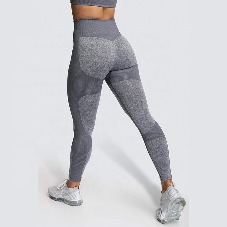 Tummy Control Sports Pants Seamless Leggings Fitness Yoga High Waisted Seamless Leggings
