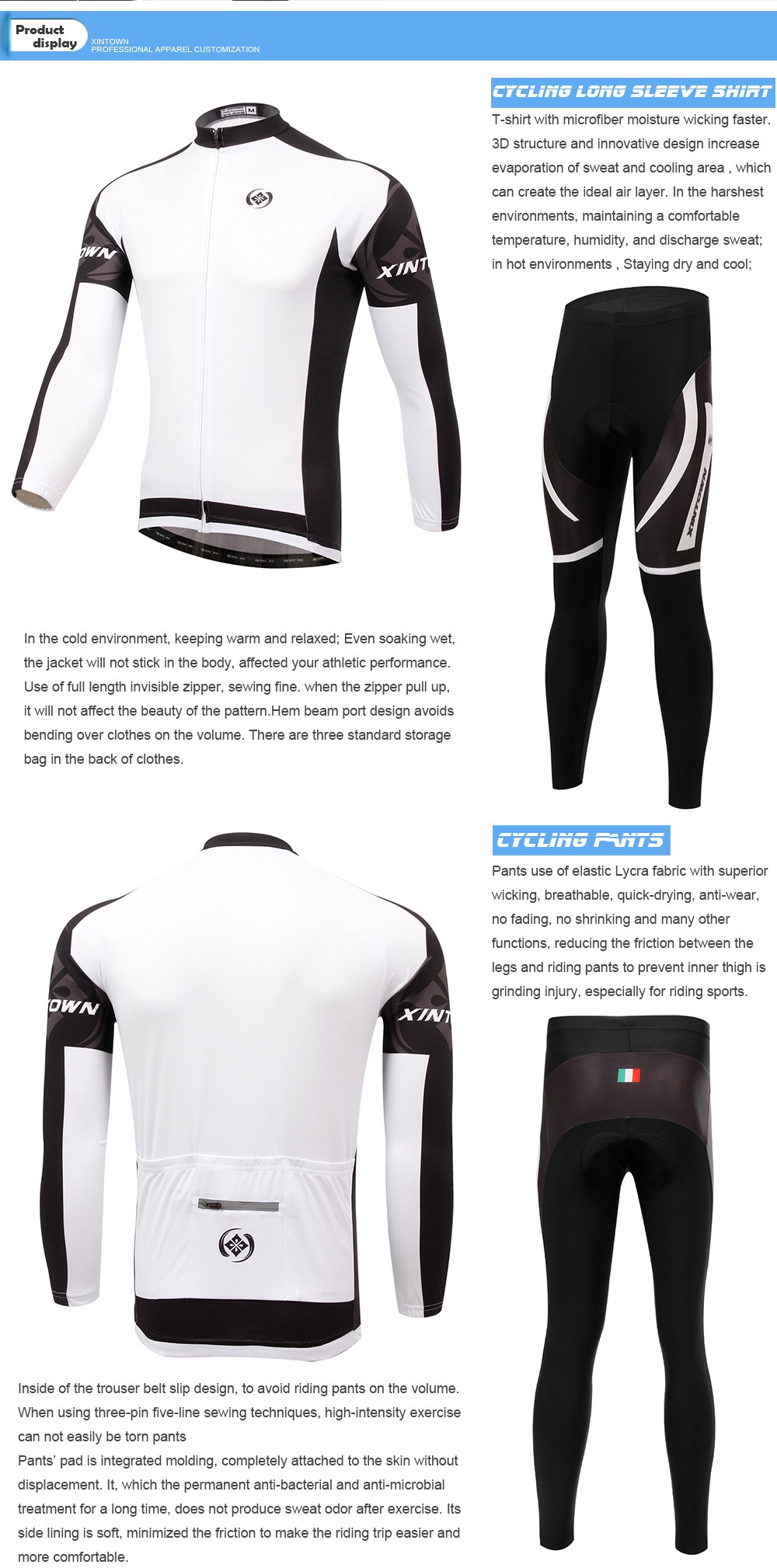 Customizable Lightweight Seamless Cycling Jerseys for Men Bike Jersey with Branded Logo Print Plus Size Set