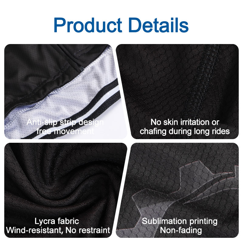 Custom Team Wear Anti-UV Men Cycling Jersey Sublimation Print Road Cycling Wear Bib Shorts Set for Cycling Events